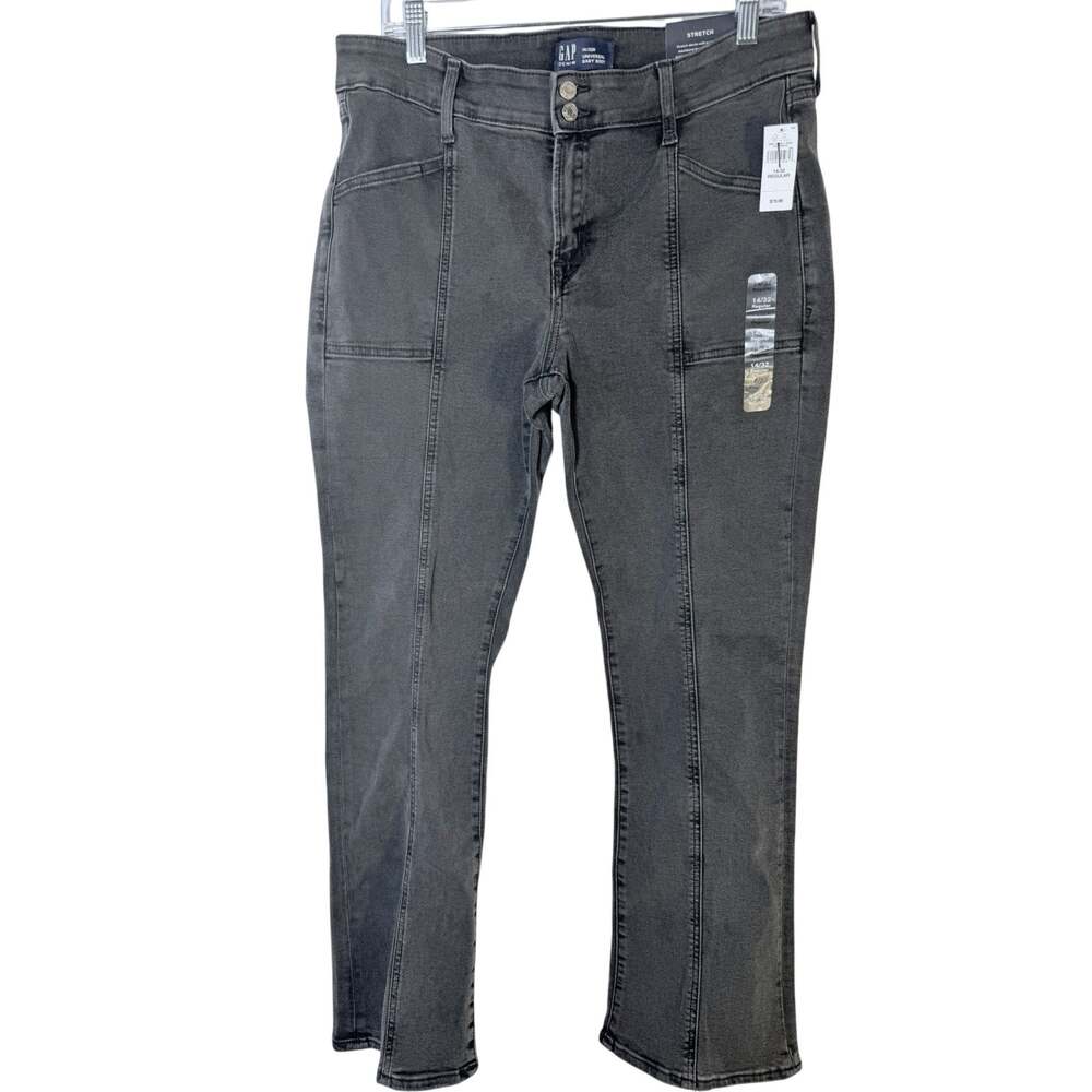 GAP Denim Universal Baby Boot Bootcut Stretch 5-Pocket Jeans Gray 14 32Regular